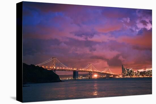 Stormy Skies at Sunset, San Francisco-null-Stretched Canvas