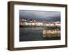 Stormy Skies over St. Monans Harbour, Fife, Scotland, United Kingdom, Europe-Mark Sunderland-Framed Photographic Print