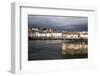 Stormy Skies over St. Monans Harbour, Fife, Scotland, United Kingdom, Europe-Mark Sunderland-Framed Photographic Print