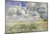 Stormy Sky Above the Beach at Trouville, C.1894-97-Eug?ne Boudin-Mounted Giclee Print