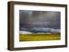 Stormy sky  above the prairie grassland, Montana, USA. June 2011-Phil Savoie-Framed Photographic Print