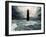 Stormy Sky Over Flooded Lighthouse-NejroN Photo-Framed Art Print