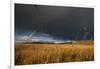 Stormy Sky over Rangelands on the Edge of the Tibetan Plateau in Sichuan Province, China, Asia-Alex Treadway-Framed Photographic Print