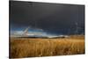 Stormy Sky over Rangelands on the Edge of the Tibetan Plateau in Sichuan Province, China, Asia-Alex Treadway-Stretched Canvas