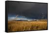 Stormy Sky over Rangelands on the Edge of the Tibetan Plateau in Sichuan Province, China, Asia-Alex Treadway-Framed Stretched Canvas