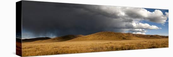 Stormy Sky over Rangelands on the Edge of the Tibetan Plateau in Sichuan Province, China, Asia-Alex Treadway-Stretched Canvas