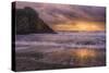 Stormy Sun Break at Big Sur, California Coast-Vincent James-Stretched Canvas