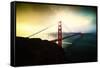 Stormy Sunday, Golden Gate Bridge, San Francisco-Vincent James-Framed Stretched Canvas