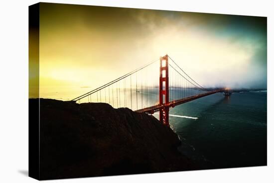 Stormy Sunday, Golden Gate Bridge, San Francisco-Vincent James-Stretched Canvas