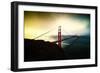 Stormy Sunday, Golden Gate Bridge, San Francisco-Vincent James-Framed Photographic Print
