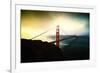 Stormy Sunday, Golden Gate Bridge, San Francisco-Vincent James-Framed Photographic Print