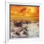 Stormy Sunset at Thor's Well, Oregon Coast-Vincent James-Framed Photographic Print