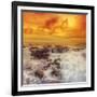 Stormy Sunset at Thor's Well, Oregon Coast-Vincent James-Framed Photographic Print