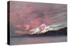 Stormy Sunset from Brantwood, Ruskin's Home in Cumbria-John Ruskin-Stretched Canvas