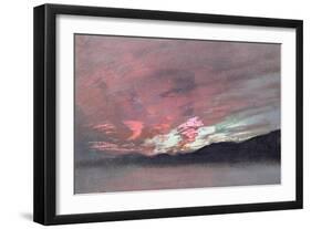 Stormy Sunset from Brantwood, Ruskin's Home in Cumbria-John Ruskin-Framed Giclee Print