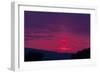 Stormy Sunset in Summer over the River Weser-null-Framed Photographic Print