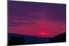 Stormy Sunset in Summer over the River Weser-null-Mounted Photographic Print