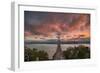 Stormy Sunset Sky at Bay Bridge, San Francisco-null-Framed Photographic Print