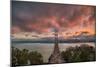 Stormy Sunset Sky at Bay Bridge, San Francisco-null-Mounted Photographic Print