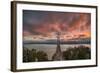 Stormy Sunset Sky at Bay Bridge, San Francisco-null-Framed Photographic Print