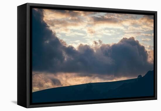 Stormy Sunset-Clive Nolan-Framed Stretched Canvas