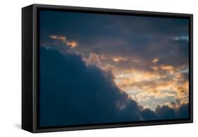 Stormy Sunset-Clive Nolan-Framed Stretched Canvas