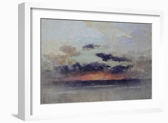 Stormy Sunset-John Ruskin-Framed Giclee Print