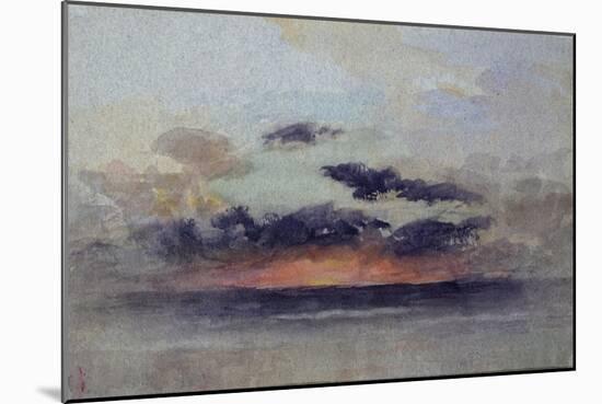 Stormy Sunset-John Ruskin-Mounted Giclee Print