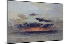 Stormy Sunset-John Ruskin-Mounted Giclee Print