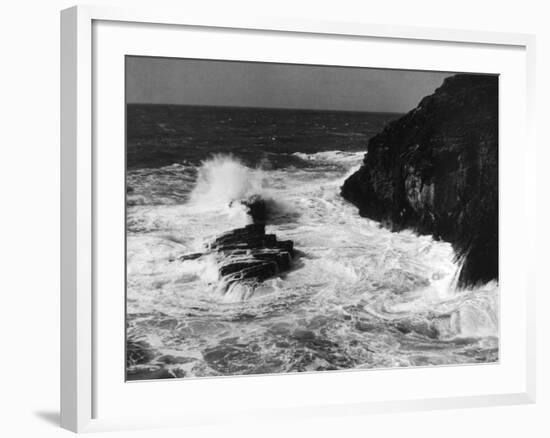 Stormy Tintagel-null-Framed Photographic Print