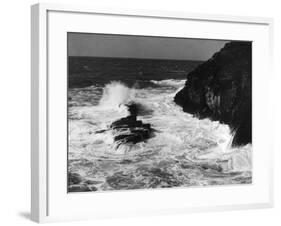 Stormy Tintagel-null-Framed Photographic Print