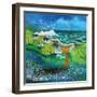 Stormy Washday, 2021 (acrylics on linen)-Lisa Graa Jensen-Framed Giclee Print