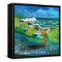 Stormy Washday, 2021 (acrylics on linen)-Lisa Graa Jensen-Framed Stretched Canvas