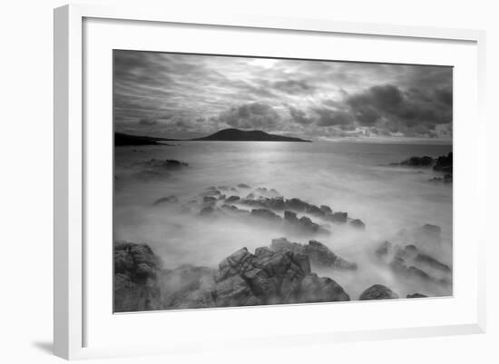 Stormy Weather across the Sound of Harris. Outer Hebrides, Scotland, April 2012-Peter Cairns-Framed Photographic Print