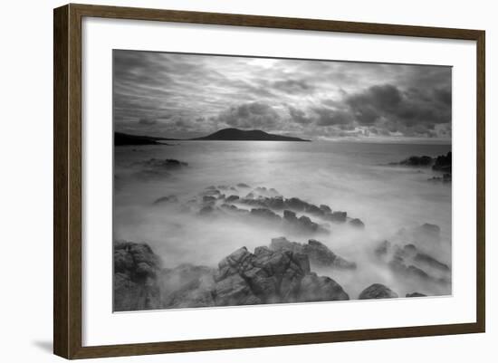 Stormy Weather across the Sound of Harris. Outer Hebrides, Scotland, April 2012-Peter Cairns-Framed Photographic Print