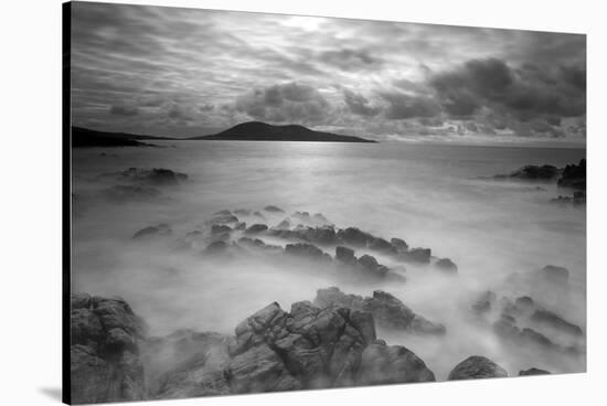 Stormy Weather across the Sound of Harris. Outer Hebrides, Scotland, April 2012-Peter Cairns-Stretched Canvas