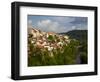 Stormy Weather at Dusk over Hillside Houses Above the Yantra River, Veliko Tarnovo, Bulgaria, Europ-Dallas & John Heaton-Framed Photographic Print