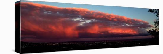 Stormy Weather at Sunset, Cannes, Provence-Alpes-Cote D'Azur, France-null-Stretched Canvas