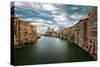 Stormy Weather on the Grand Canal-Tommaso Pessotto-Stretched Canvas