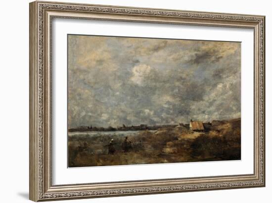 Stormy Weather. Pas De Calais, C. 1870-Jean-Baptiste-Camille Corot-Framed Giclee Print