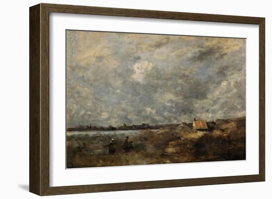 Stormy Weather. Pas De Calais, C. 1870-Jean-Baptiste-Camille Corot-Framed Giclee Print