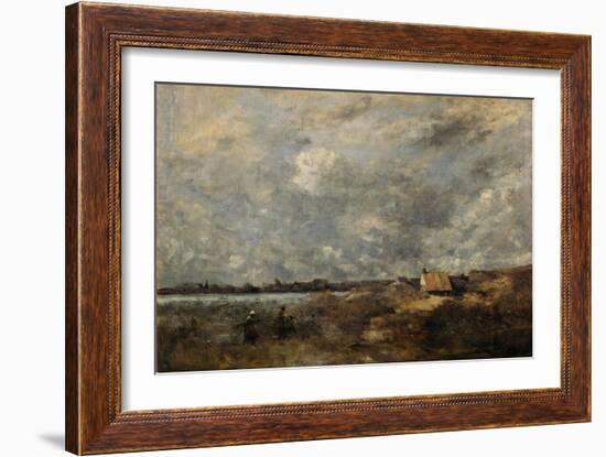 Stormy Weather. Pas De Calais, C. 1870-Jean-Baptiste-Camille Corot-Framed Giclee Print