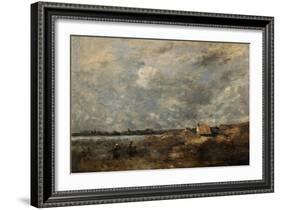 Stormy Weather. Pas De Calais, C. 1870-Jean-Baptiste-Camille Corot-Framed Giclee Print