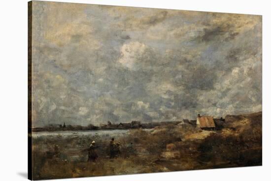 Stormy Weather. Pas De Calais, C. 1870-Jean-Baptiste-Camille Corot-Stretched Canvas