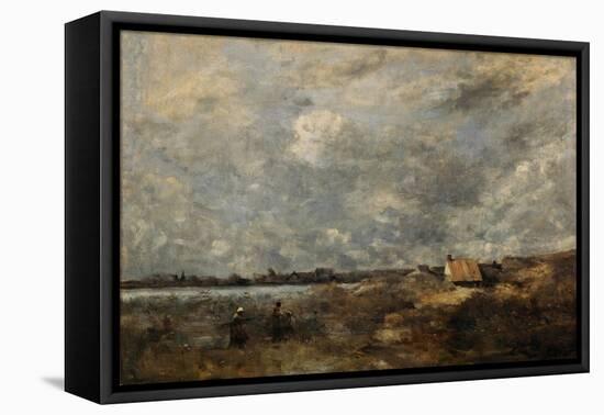 Stormy Weather. Pas De Calais, C. 1870-Jean-Baptiste-Camille Corot-Framed Stretched Canvas