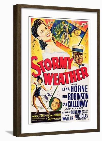 Stormy Weather, Swedish Movie Poster, 1943-null-Framed Art Print