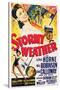 Stormy Weather, Swedish Movie Poster, 1943-null-Stretched Canvas