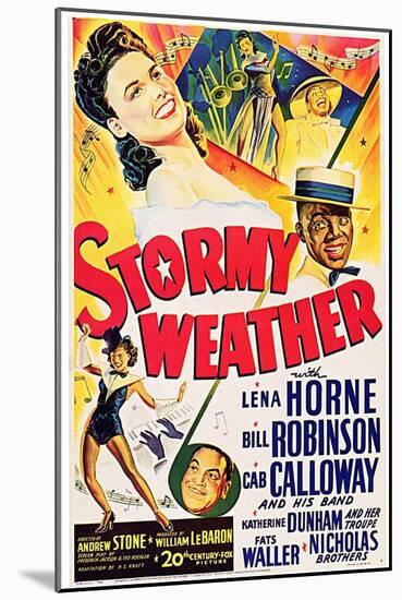 Stormy Weather, Swedish Movie Poster, 1943-null-Mounted Art Print