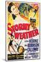 Stormy Weather, Swedish Movie Poster, 1943-null-Mounted Art Print