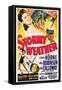 Stormy Weather, Swedish Movie Poster, 1943-null-Framed Stretched Canvas